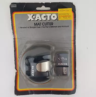 VTG X-ACTO Mat Cutter X7740 Beveled Or Straight Cuts New In Sealed Package • $16.39