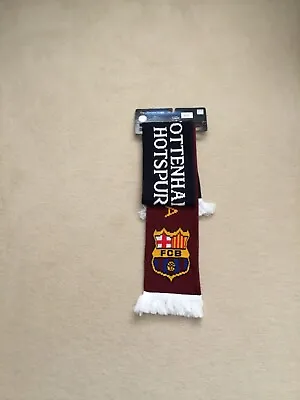 BNWT 2018/2019 Champions League Tottenham Hotspur Spurs Barcelona Official Scarf • £19.99