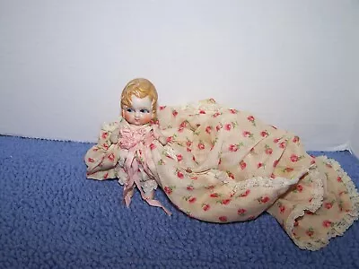 Vintage Made In Japan Bisque 4 1/2”Tall Doll Jointed Arms Beautiful Doll • $29.99