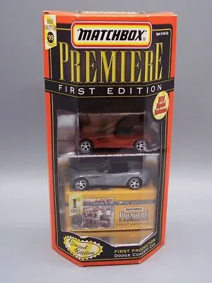  Matchbox  Premiere First Edition Dodge Concept Car Two Pack *bare Zamac*  Mint • $4.95