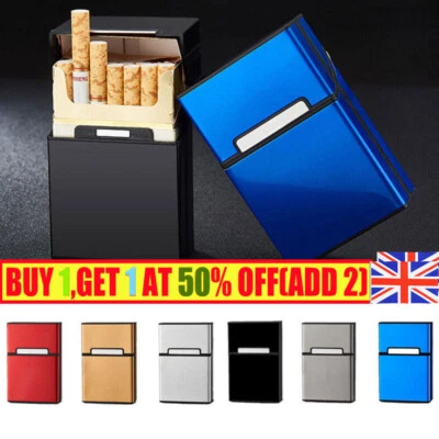 £7.59 • Buy Metal Cigarette Case Aluminum Tobacco Holder Storage Container Pocket Box !!HOT