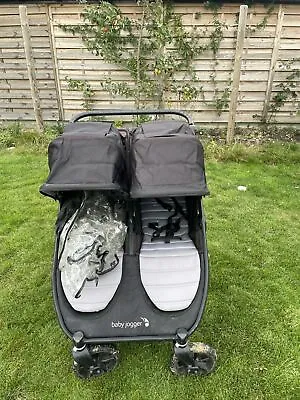 £250 • Buy Baby Jogger City Mini GT2 Double Opulent Black All Terrain Pushchair