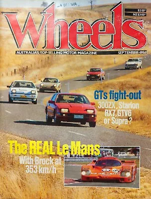 Wheels Mag Sep 1984 Mazda RX7 V Nissan 300Z V Alfa GTV6 V Starion Turbo V Supra • $18