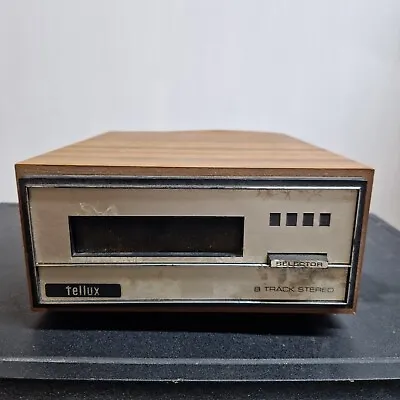Vintage Tellux Record Player With 8 Track. • £24.50