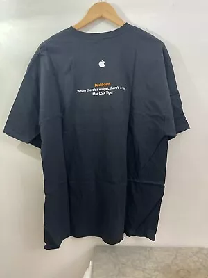 Apple Computers Vintage Mint New Old Stock Mac Os Tiger Dashboard Black L Shirt • $9.99