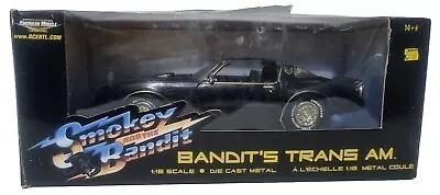 Ertl 1:18 Scale 36685 Smokey & The Bandit Pontiac Trans Am Black Diecast Model • £165