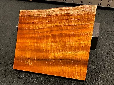 MASTER GRADE Hawaiian Curly Koa Billet Wood:  6.75  X (6  To 5 ) X 0.875  • $45