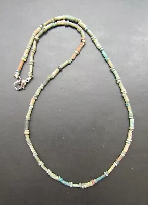 NILE  Ancient Egyptian Amulet Mummy Bead Necklace Ca 600 BC • $35