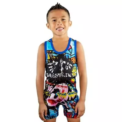 Graffiti Wrestling Singlet - Folkstyle Freestyle Adult & Youth Sizes • $52.99