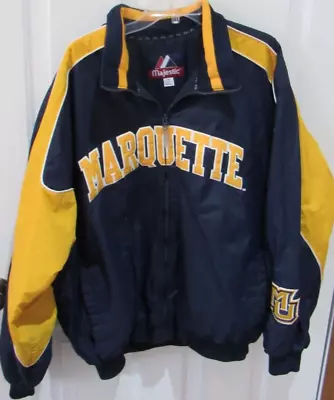 Marquette Golden Eagles Men’s Jacket Majestic Size Men's 2XL NCAA • $99.99
