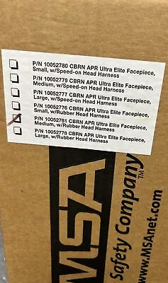 MSA Full Face Ultra Elite CBRN Gas Mask 5-point Head Harness Medium  10052781 • $125