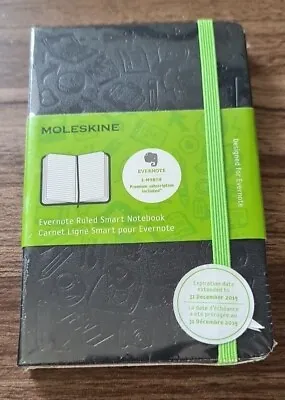 Moleskine Classic Hard Cover Ruled Pocket 9x14 Cm Evernote Smart Notebook NEW • $35