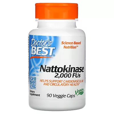 Doctor's Best Nattokinase 2000 FUs Veggie Caps Dietary Supplements • $17.90