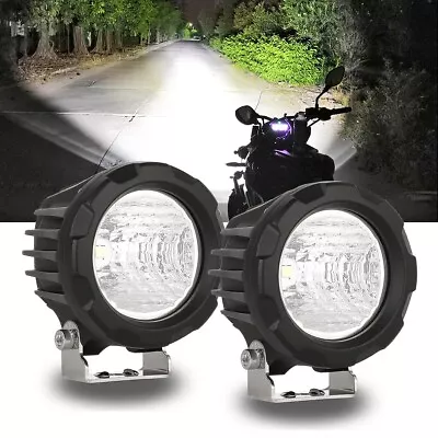 3Inch Round LED Offroad Lights Pair Super Bright Off Road Lights Driving Lights • $69.99