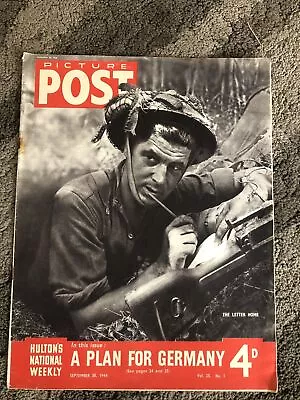 Picture Post September 30 1944 Tommy Atkins Bren Gun RAF Stirling Bomber WW2 40s • £13.95