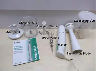£39.53 • Buy Pick Part] Braun Multi Quick Immersion Hand Blender Food Chopper Food Processor