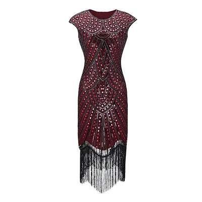 $80.05 • Buy Dresses For Women Summer Plus Size Vintage 1920s Flapper Tassel Great Gatsby