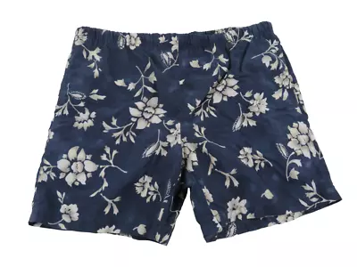 Vintage Mens All Over Print Floral Swim Trunks Medium Shorts Hawaiian Board • $11.87