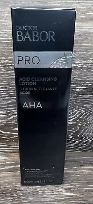 DOCTOR BABOR PRO AHA ACID CLEANSING LOTION 20ML NEW SEALED BOX 100ml 3.38 Fl Oz • $46.99