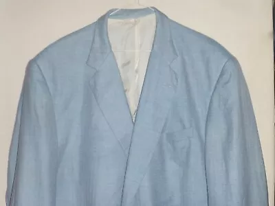 $1650 Jack Victor 50L Cashmere Silk Loro Piana Italy Sky Blue Sport Coat Blazer • $388.54