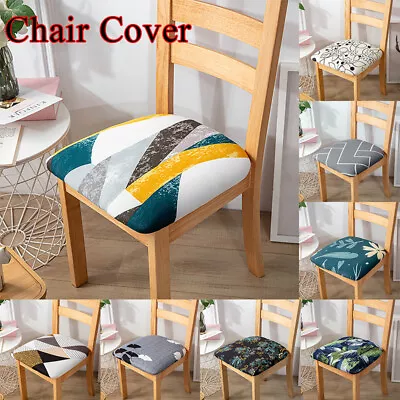 Stretch Dining Chair Seat Covers Removable Seat Cushion Slipcovers Protector 1- • $7.69