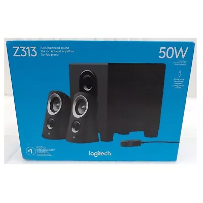 LOGITECH Z313 2.1-Channel Speaker System W Sub Woofer PERFECT Mac/PC • $25.99