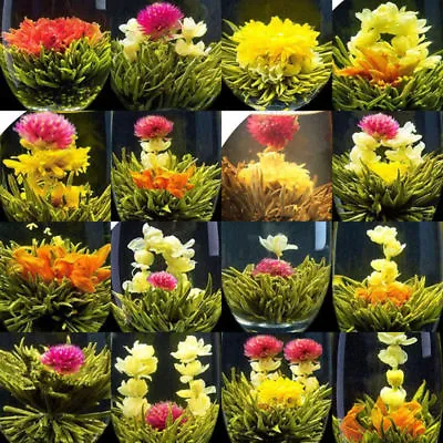 $13.27 • Buy 16 X Blooming Tea Flower Tea Flower Fortune Ball Flowering Decor Hot New!