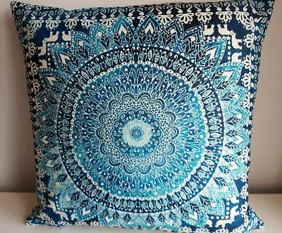 £5.99 • Buy New Cushion Cover Mandala Boho Ethnic Indian Moroccan Pattern Print 45x45cm