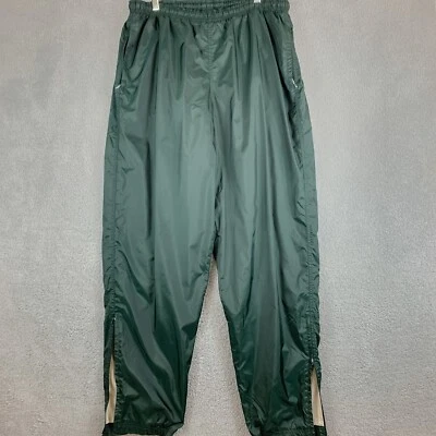 $24.74 • Buy Vintage Nike Track Pants Mens Large Lined Swishy Windbreaker Ankle Zip Gym Run