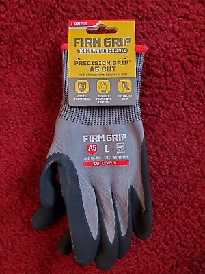 Firm Grip - ANSI A5 Cut - Precision Grip Gloves - Large L/G - 63927 • $12.15