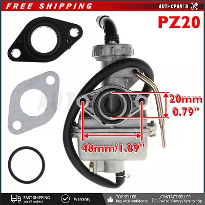 PZ20 Carburetor Gasket 70 90 110 125 135cc ATV Quad Go Kart UTV SUNL JCL TAOTAO • $12.95