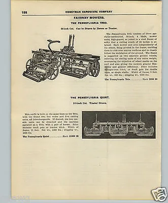 1927 PAPER AD 2 Side Motomower Detroit Model Gas Gasoline Lawn Mower Horse Drawn • $14.99