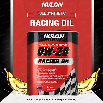 Nulon Full Synthetic SYN 0W20 Racing Car Engine Oil 1L - NR0W20-1 • $56.99