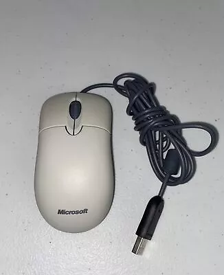 Microsoft Basic Optical White Wheel Mouse Model 1094 V2.1 CLEANED & TESTED • $19.87