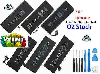 Replacement Battery For IPhone 4 4S 5 5S 6 6S 6S+ Tools Cycle Li-ion • $10.90