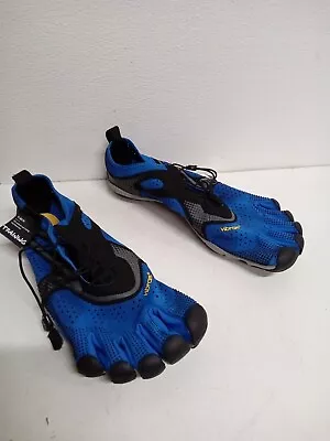 Vibram FiveFingers Men's V-Run Shoe (Black/Blue) Size 49 EU 13-14 US #V3 • $90