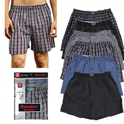 6 Mens Plaid Boxer Shorts Lot New Underwear Pairs Pack Small Medium Large XL XXL • $19.95