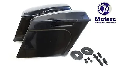 Mutazu Unpainted Stretched Extended Saddlebags Saddle Bags Harley Touring 94-13 • $199