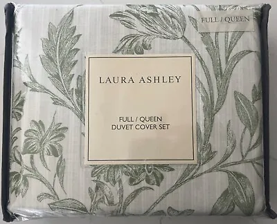 Laura Ashley Home - Queen Duvet Cover Set Reversible Cotton Bedding With Mat... • $50