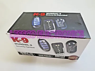 K9 Mundial-6 Deluxe Car Alarm System W/ Programmable Features +3 Remotes  • $69.90