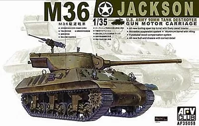 AFVClub US M-36 Jackson Tank - Plastic Model Military Tank Kit - 1/35 Scale • $42.81