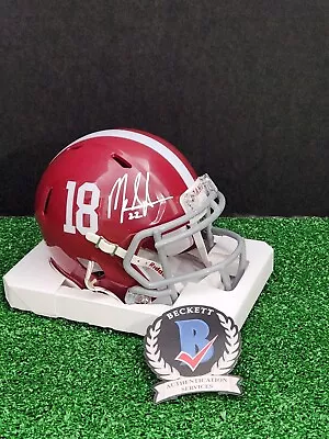 Mark Ingram Signed Alabama Crimson Tide Mini Helmet Beckett COA Saints Ravens  • $90