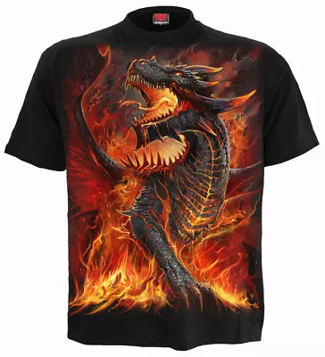 £16.99 • Buy Spiral Direct DRACONIS T-Shirt/Dragon/Fire/Flames/Biker/Rock/Wild/Tattoo/Top/Tee
