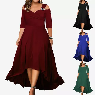 Plus Size Womens Party Maxi Dress Ladies Cocktail Evening Prom Swing Ball Gown • $37.61