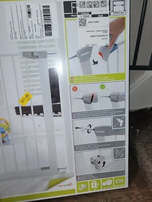 £35 • Buy Lindam Safety Gate Easy Fit Plus Deluxe Tall. No Drill Pressure Fit Safety Gate.