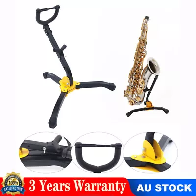 $23 • Buy Folding Saxophone Stand Adjustable Tripod Rack Holder For Alto Tenor Sax