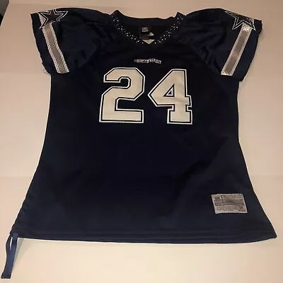 NFL Reebok Dallas Cowboys Jersey Marion Barber #24 Womens Sz XXL Rhinestone 2XL • $39.90