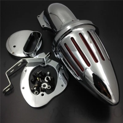 $92.52 • Buy Bullet Air Cleaner Kits For Yamaha V-Star 1100 Dragstar XVS1100 1999-2012 CHROME