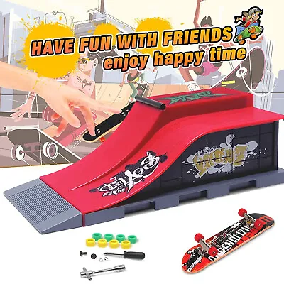 Skate Park Ramp Kit Tech Deck Mini Fingerboard Finger Board Ultimate Park Toys • $17.89