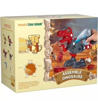 Assembled Dinosaur Building Toy Diy Parent-Child Interaction Building Block Toy • £9.99